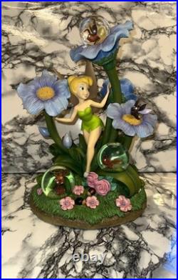 Rare Disney Store Exclusive Tinker Bell Fireflies Light up Snow Globe