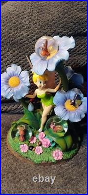 Rare Disney Store Exclusive Tinker Bell Fireflies Light up Snow Globe