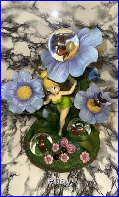 Rare Disney Store Exclusive Tinker Bell Fireflies Light up Snow Globe
