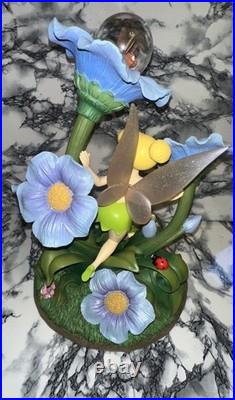 Rare Disney Store Exclusive Tinker Bell Fireflies Light up Snow Globe