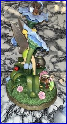 Rare Disney Store Exclusive Tinker Bell Fireflies Light up Snow Globe