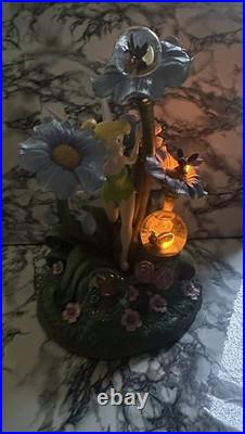 Rare Disney Store Exclusive Tinker Bell Fireflies Light up Snow Globe