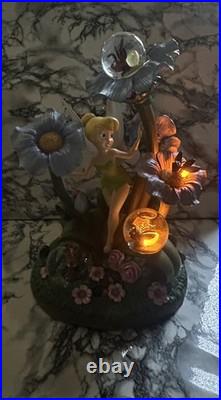 Rare Disney Store Exclusive Tinker Bell Fireflies Light up Snow Globe