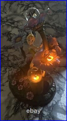 Rare Disney Store Exclusive Tinker Bell Fireflies Light up Snow Globe