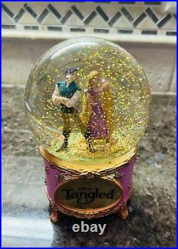 Rare Disney Tangled Rapunzel and Flynn Ryder Snow Globe