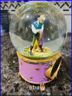 Rare Disney Tangled Rapunzel and Flynn Ryder Snow Globe