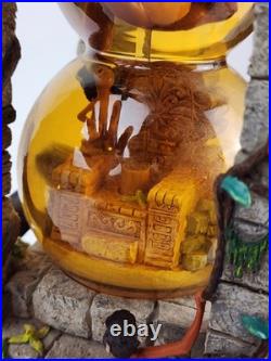 Rare Disney The Jungle Book Musical Double Snow Globe King Louie And Throne