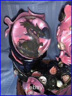 Rare Disney Villains Maleficent & Dragon Sleeping Beauty Snow Globe 12