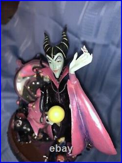 Rare Disney Villains Maleficent & Dragon Sleeping Beauty Snow Globe 12