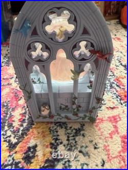 Rare Disney's Sleeping Beauty Aurora With Fairies Snow Globe Music Box Night