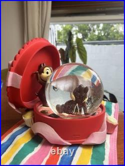 Rare Japan 25th Anniversary Chip and Dale SnowGlobe. Amazing detail & NIB