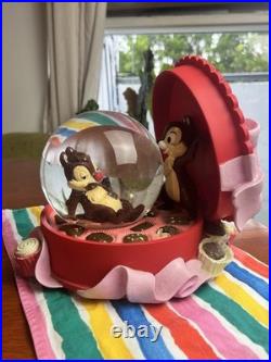 Rare Japan 25th Anniversary Chip and Dale SnowGlobe. Amazing detail & NIB