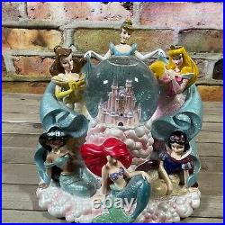 Rare Limited Disney Princess Character Snow Globe Musical -Great Christmas Gift