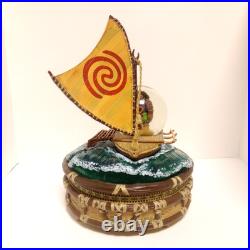 Rare Limited Edition Disney Moana Maui DAMAGE Light Up Musical Snow Globe 2016