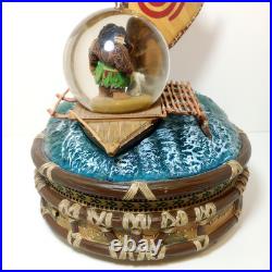 Rare Limited Edition Disney Moana Maui DAMAGE Light Up Musical Snow Globe 2016