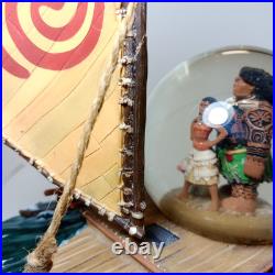 Rare Limited Edition Disney Moana Maui DAMAGE Light Up Musical Snow Globe 2016