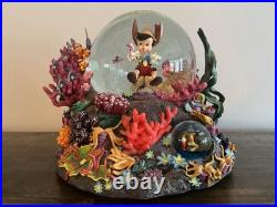 Rare Pinocchio Under The Sea Looking For Monstro Disney Snow Globe