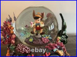 Rare Pinocchio Under The Sea Looking For Monstro Disney Snow Globe