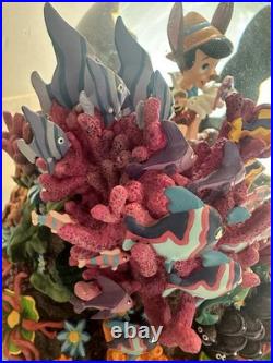 Rare Pinocchio Under The Sea Looking For Monstro Disney Snow Globe Read