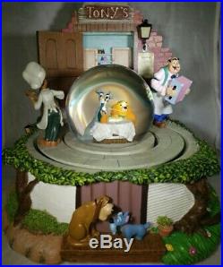 Rare UK Disney Lady and the Tramp Snow Globe VHTF