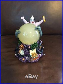 Rare Ursula Music Box Little Mermaid Disney Snow Globe