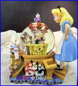 Rare Vintage Disney Alice In Wonderland Fiftieth Year Snow Globe