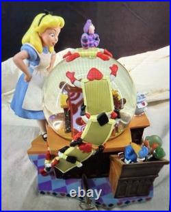Rare Vintage Disney Alice In Wonderland Fiftieth Year Snow Globe