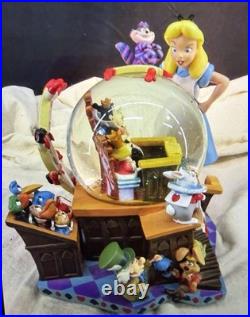 Rare Vintage Disney Alice In Wonderland Fiftieth Year Snow Globe
