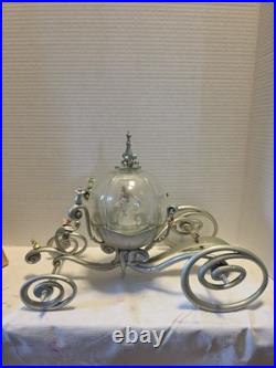 Rare Vintage Disney Cinderella Pumpkin Carriage Snow Globe