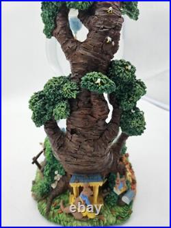 Rare Vtg Disney Winnie The Pooh Two Tier Double Snow Globe Tested Works