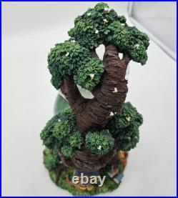 Rare Vtg Disney Winnie The Pooh Two Tier Double Snow Globe Tested Works