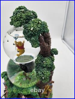 Rare Vtg Disney Winnie The Pooh Two Tier Double Snow Globe Tested Works Rare Vtg Disney Winnie The Pooh Two Tier Double Snow Globe Tested Works