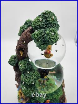 Rare Vtg Disney Winnie The Pooh Two Tier Double Snow Globe Tested Works Rare Vtg Disney Winnie The Pooh Two Tier Double Snow Globe Tested Works