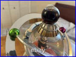 Rare Walt Disney Tomorrowland Rotating Mickey Mouse Autotopia Musical Snow Globe