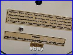 Rare Walt Disney Tomorrowland Rotating Mickey Mouse Autotopia Musical Snow Globe