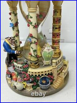 Read Flaws Beauty and the Beast Hour Glass Snow Globe Lighted Music Box Disney
