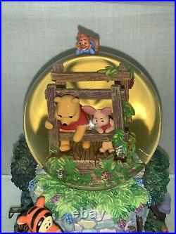 Retired Disney Winnie the Pooh Musical Snow Globe