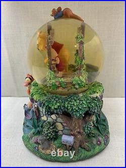 Retired Disney Winnie the Pooh Musical Snow Globe