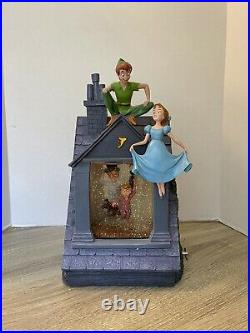 SUPER RARE Disney Store Peter Pan You Can Fly! Snowglobe All Working With Box