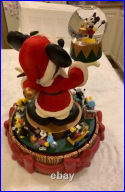 Santa Mickey Mouse Disney Christmas snow globe