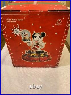 Santa Mickey Mouse Disney Christmas snow globe