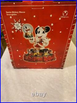 Santa Mickey Mouse Disney Christmas snow globe