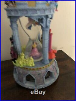 Sleeping Beauty RARE Hourglass Musical Light-Up Disney Snowglobe