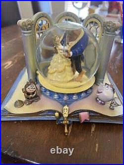 Snow Globe Disney Beauty and the Beast Snow Dome Book-type Hall mark Limited