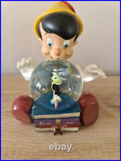 Snow Globe Musical Pinocchio Disney Parks Jiminy Cricket Snow Globe 16 CM