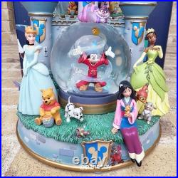 Sorcerer Mickey Mouse Fantasyland Castle Light-Up and Sound Snow Globe (NIB)