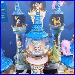 Sorcerer Mickey Mouse Fantasyland Castle Light-Up and Sound Snow Globe (NIB)