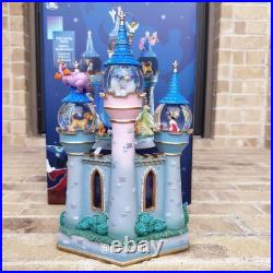 Sorcerer Mickey Mouse Fantasyland Castle Light-Up and Sound Snow Globe (NIB)
