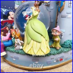 Sorcerer Mickey Mouse Fantasyland Castle Light-Up and Sound Snow Globe (NIB)