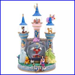 Sorcerer Mickey Mouse Fantasyland Castle Light-Up and Sound Snow Globe (NIB)